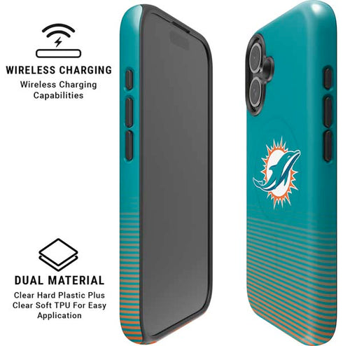NFL Miami Dolphins Breakaway iPhone 16 Plus Magsafe Impact Case